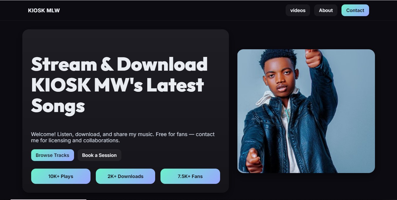 KIOSK MLW Website Screenshot